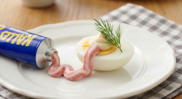 Klassiska ägghalvor